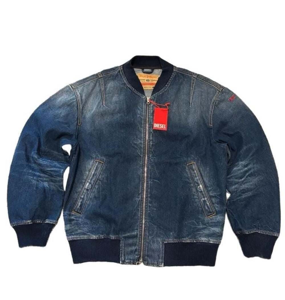 Diesel D-Vinz-S full zip Denim Bomber. NEW. Medium
